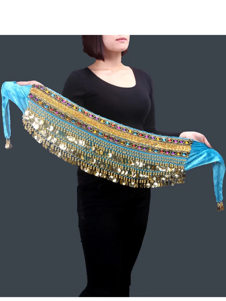 Sequins Oriental Dancing Bellydance Belly Dance Hip Scarf Performance Jazz Chiffon Arabic Caderines Latin Tassels Clothes