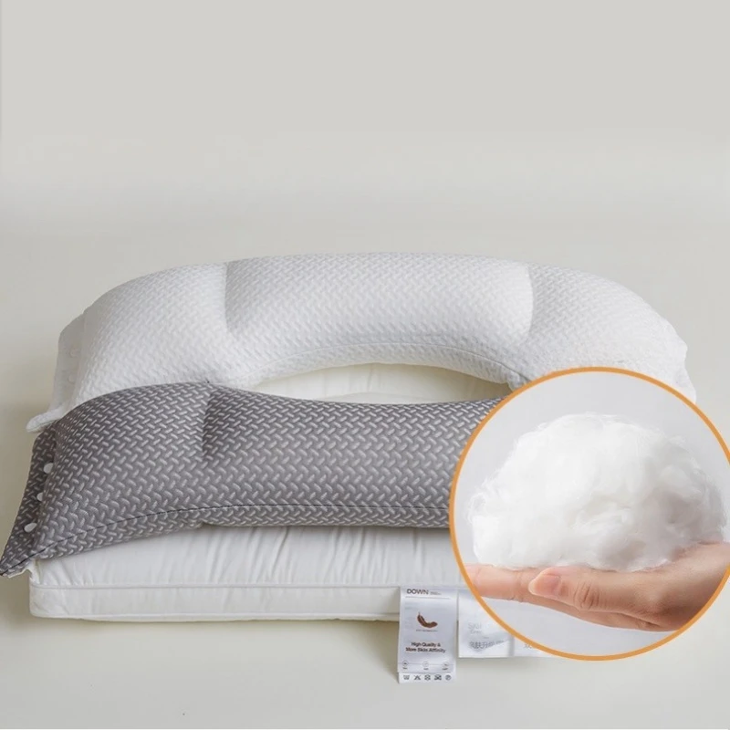 Comfortable Sleeping Pillows Neck Cervical Orthopedic Side Sleeper Ergonomic Face Ears Antistress Fluffy Bed Pillow for Bedroom.