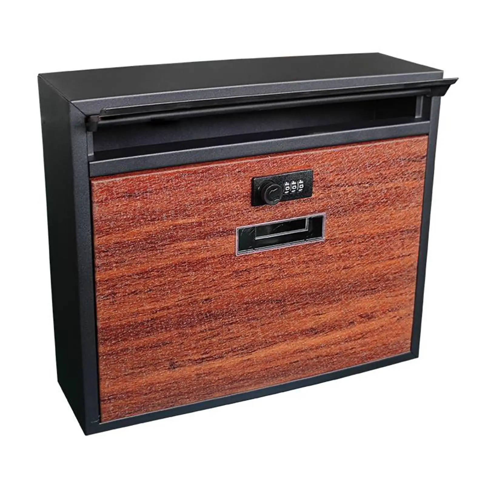 

Wall Mount Mailbox Iron Durability Letterbox for Entryway Front Door Outside