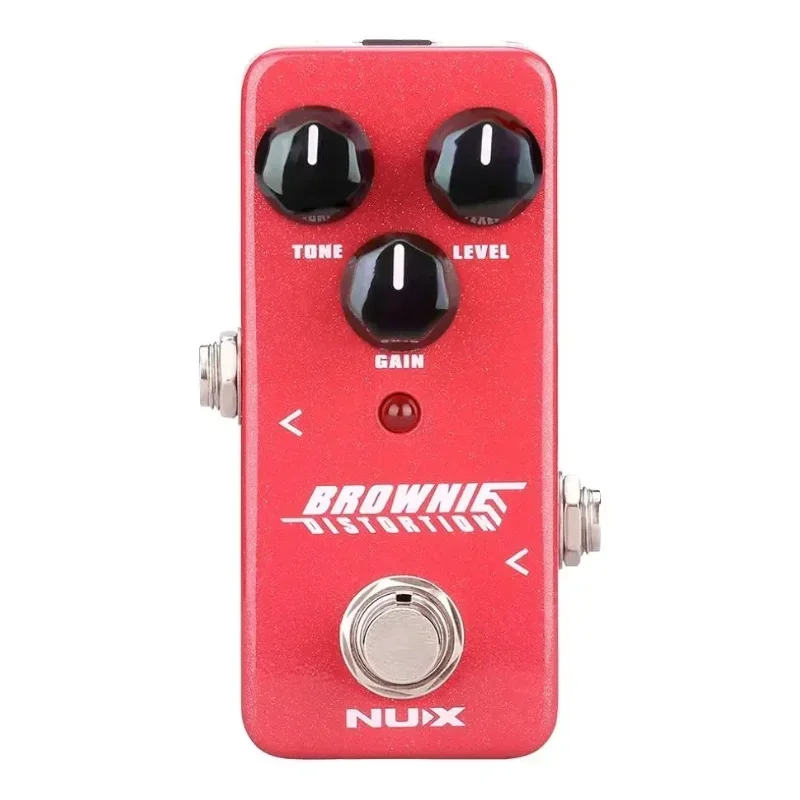 NUX NDS-2 Brownie Pedal, Electric Guitar Effects, Distortion Pedal, Classic British Rock Tones, Guitar Accessories