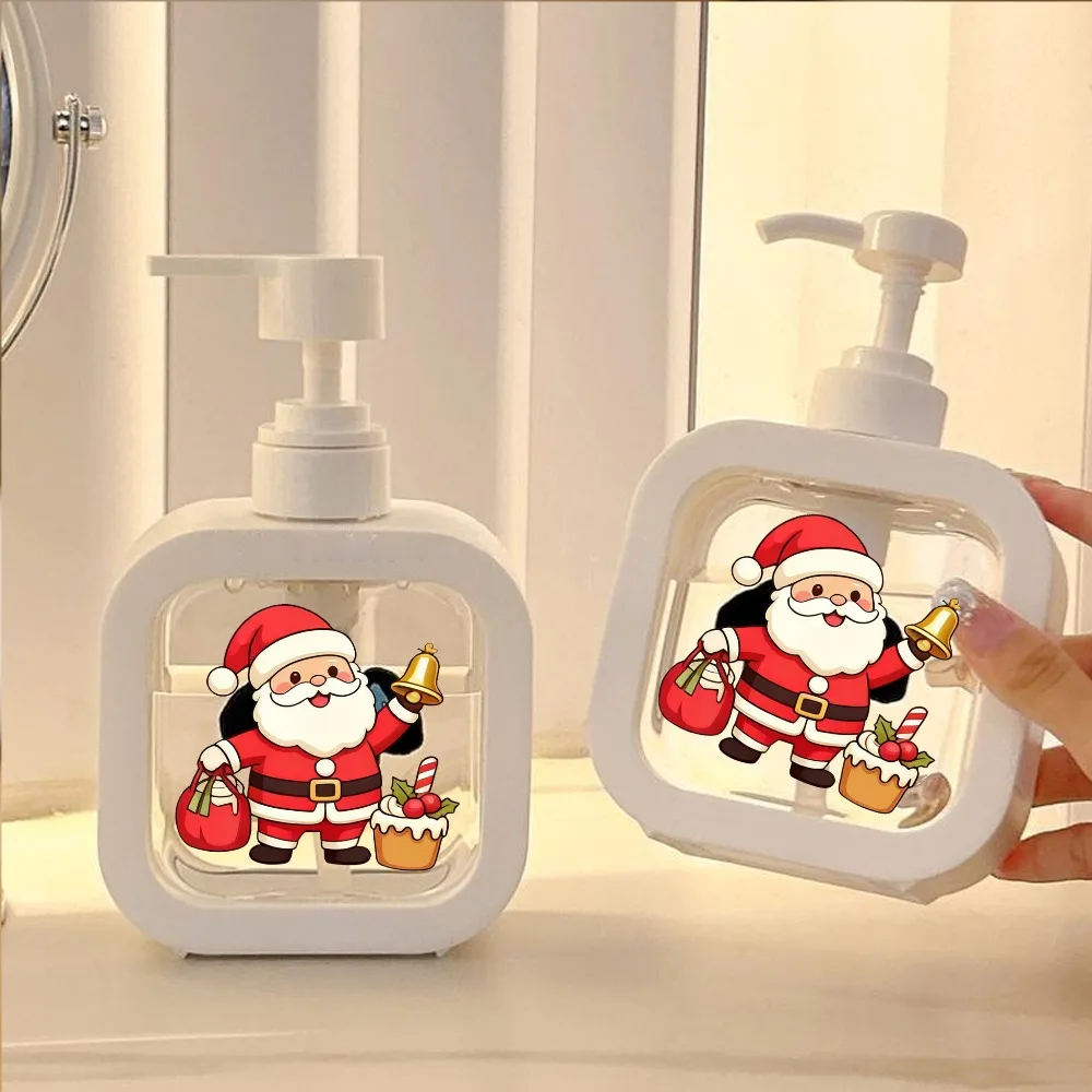 

Christmas Soap Dispenser with Pump - Santa Claus Christmas Gifts Design, Refillable Bathroom & Kitchen Soap Dispenser
