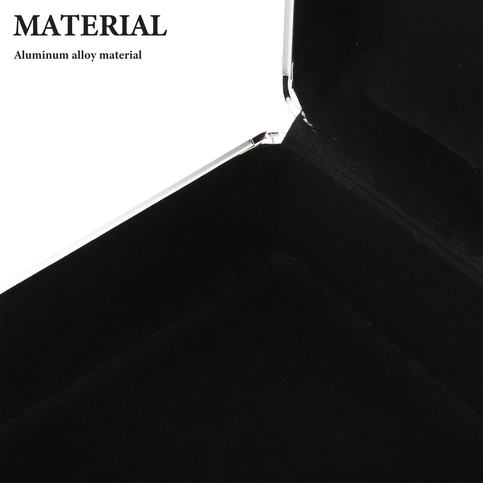 صندوق تخزين من سبائك الألومنيوم، حافظة صلبة محمولة قابلة للقفل لأدوات المستندات والميكروفونات ومعدات الكاميرات مع قفل المفتاح #6