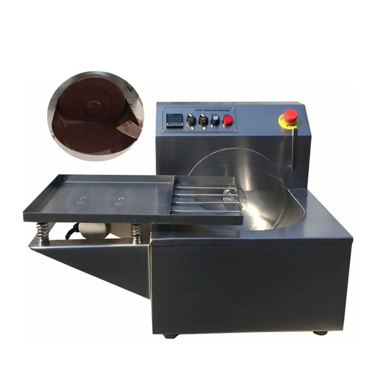 

304 Stainless Steel Small 8kg Table Model Chocolate Melting Tempering Casting Moulding Forming Making Processing Machine