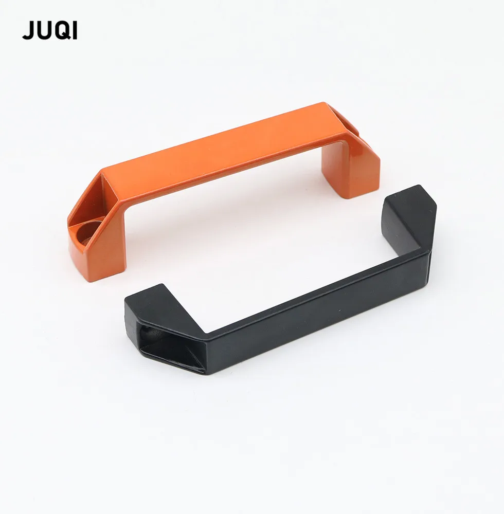 180mm Medium distance black orange aluminum alloy thick handle toolbox handle cabinet door handle industrial equipment handle