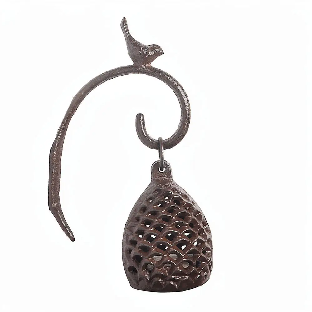 Rustic Cast Iron Bird Bracket Wall Hook Decorative Hanging Stand For Patio Garden Plants Lanterns Home Decoration