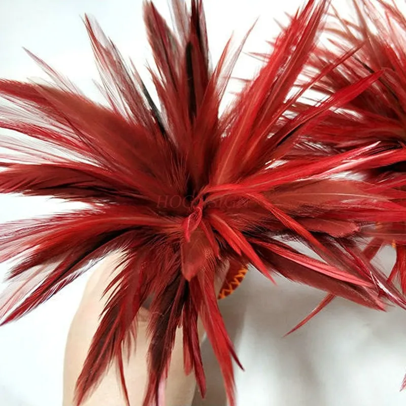 Calcando moedas de cobre, penas de frango, volante, iniciante, artesanal