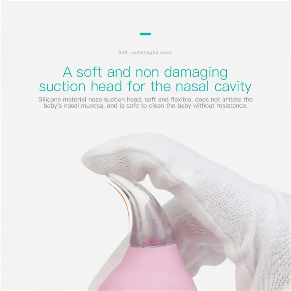 Droplet Shape Baby Newborn Nasal Aspirator Suction Soft Tip Mucus Vacuum Runny Nose Cleaner Baby Accessories