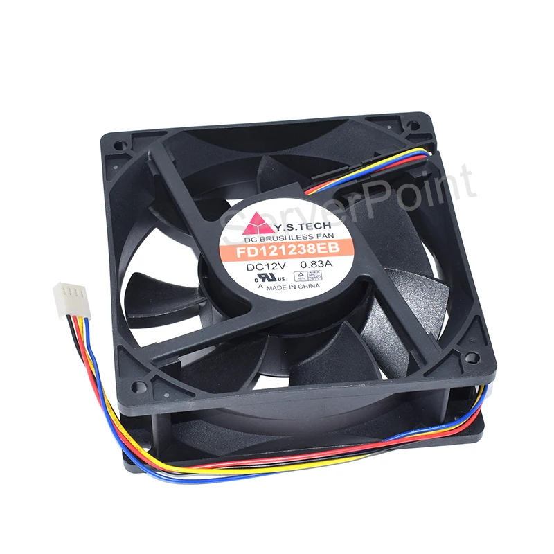 

Genuine New FD121238EB DC12V 0.83A 120x120x38mm Four Wires Server Square Cooling Fan