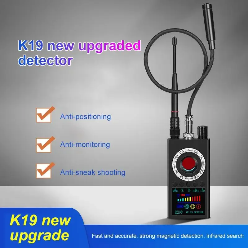 Nuevo K18 multifunción Anti-Candid Cam dispositivo de lente inalámbrico buscador 1MHz-6,5 GHz GSM Audio buscador GPS señal RF Tracker detectar