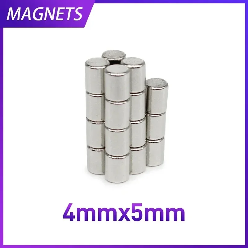 20/50/100/200/500/1000PCS 4x5 Round Rare EarthMagnets Disc N35 Small Round Fridge Permanent Neodymium Magnet Strong 4x5mm 4*5