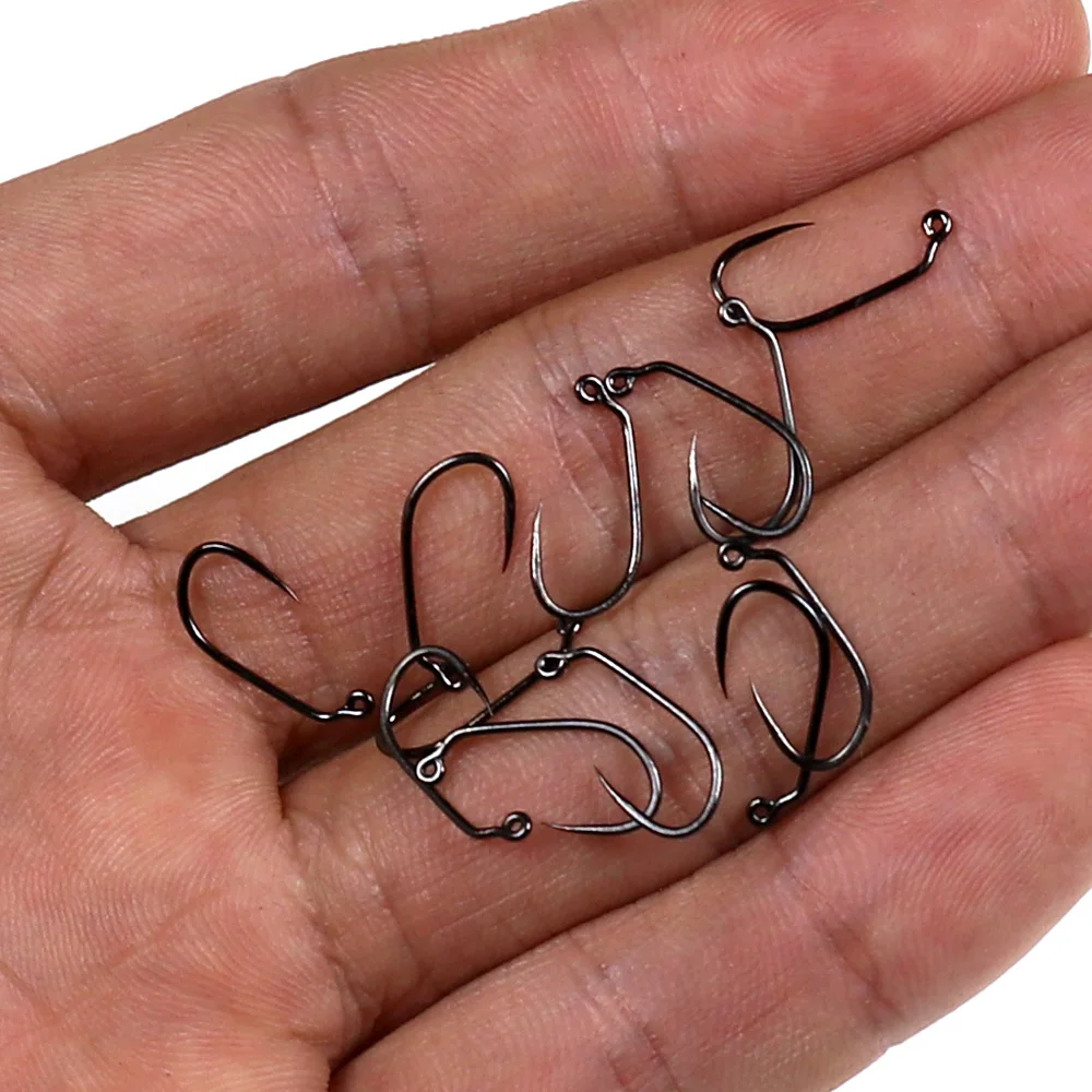 Bimoo 200PCS 60 Degree Barbless Nymph Jig Fly Hook Trout Nymphing Fly Hooks #10 #12 #14 #16 #18