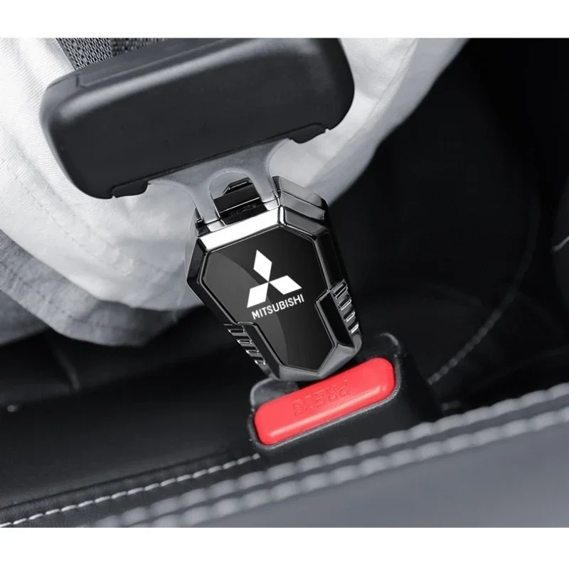 

Car Seat Belt Metal Jewelry Seat Belt Accessory Extender For Mitsubishi Asx Outlander 3 Xl l200 EX10 X Pajero 4 Colt Pajero