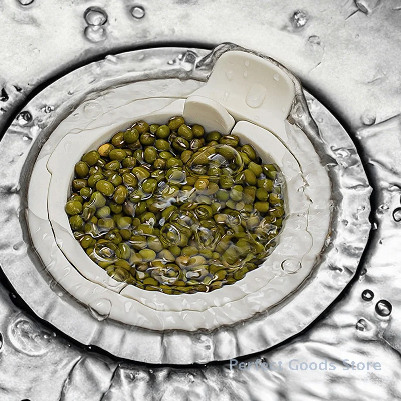 1Pcs Round Shape Kitchen Sink Filter Hair Filtration Large-caliber Filter Grid Cover Quick Drainage Anti-clogging Mesh