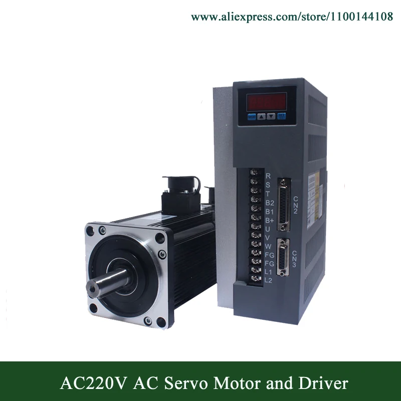 130ST-M10025 AC380V 10N.M 2.6KW 2500rpm AC Servo Motor And Driver With 3m Cable