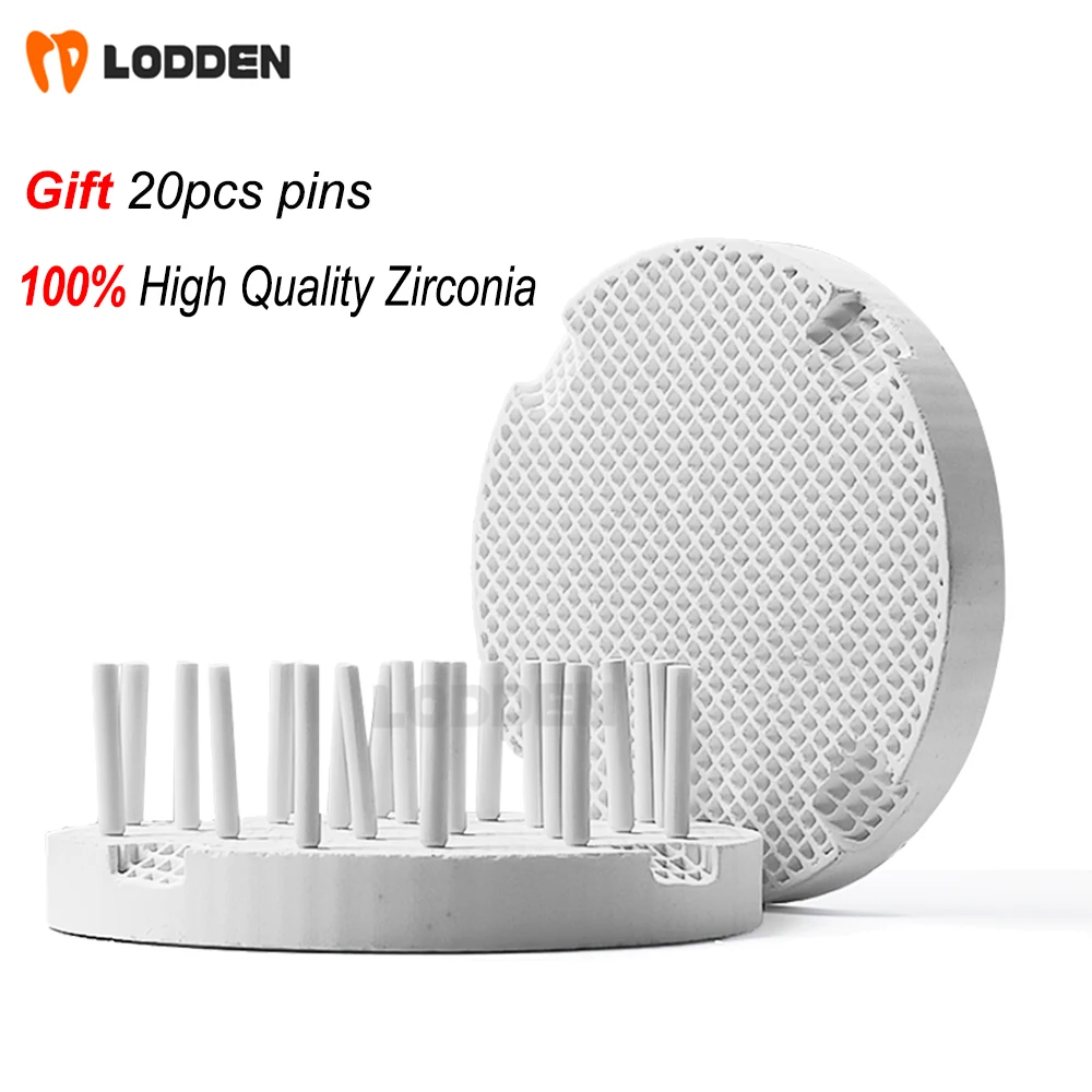 

Dental Firing Trays Honeycomb Circle Plate with 20pcs Zirconia Ceramic Pins Holder Dental Lab Technician Supplies