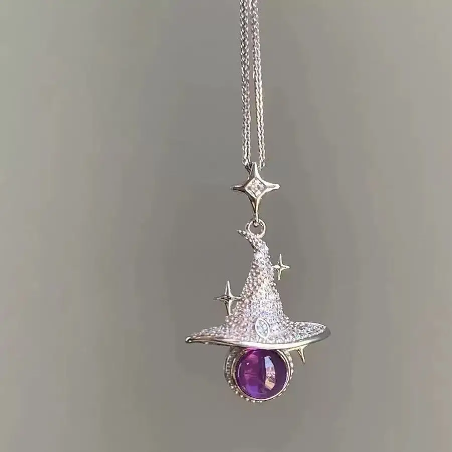 Hogwarts Magic Hat Necklace Star Pendant Delicate Clavicle Chain Fashion Jewelry Gift For Best Friend