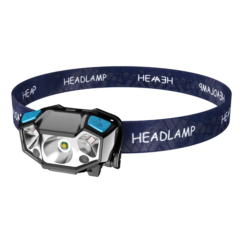 

Smart Wave Sensing Headlamp USB Rechargeable Headlamp Waterproof Forehead Flashlight Outdoor Camping Hunting Fishing