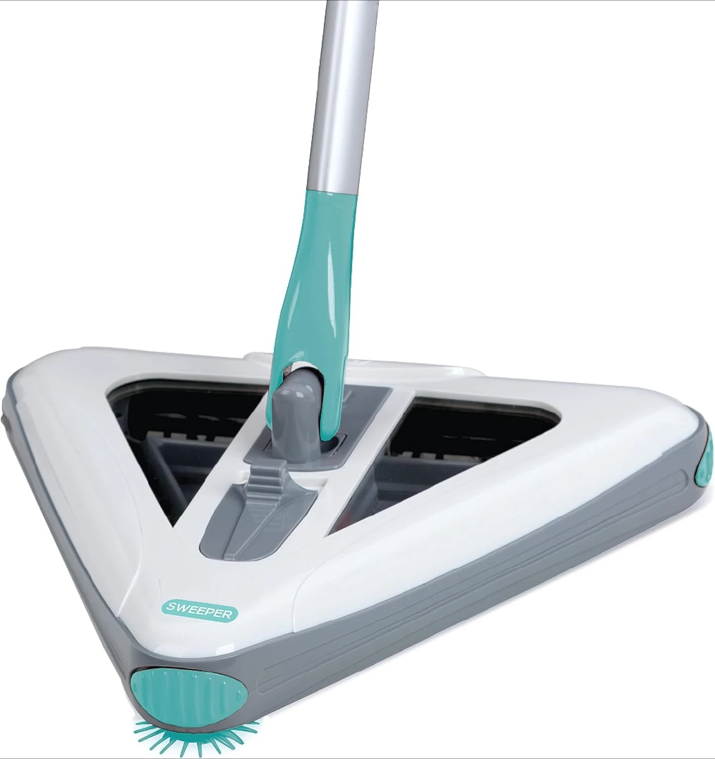 مكنسة خفيفة الوزن جديدة ومحسنة لعام 2025، مثالية للسجاد القصير والخشب الصلب والبلاط، تسمح التصميم المثلث · شعبية جديدة