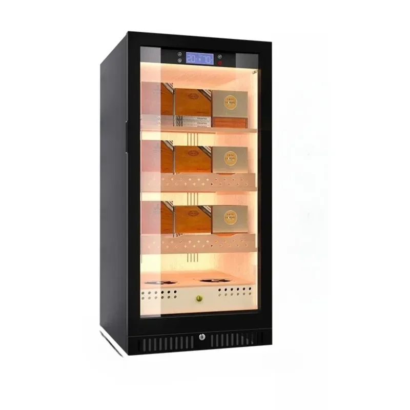 Cedar wood cigar cabinet constant temperature and humidity cabinet household
