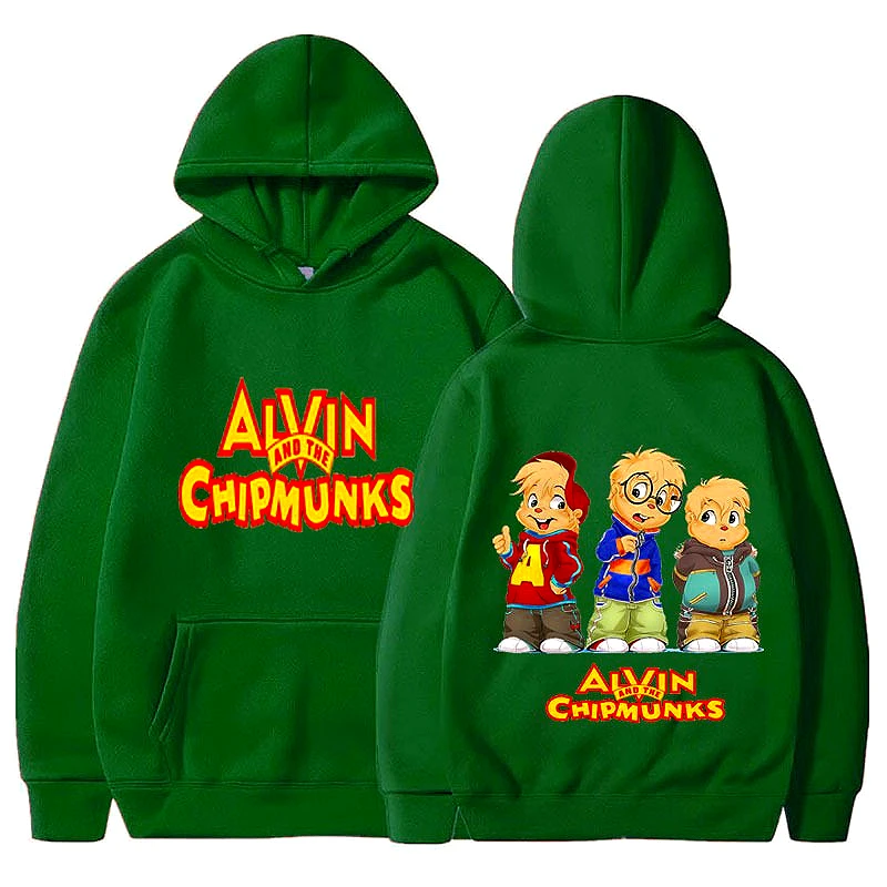 2026 Neue Mode Unisex Freizeit-Sportbekleidung Damen-Hoodie Alvin Chipmunk Halloween-Kostüm Damen-Pullover Modetrend – Detail 24