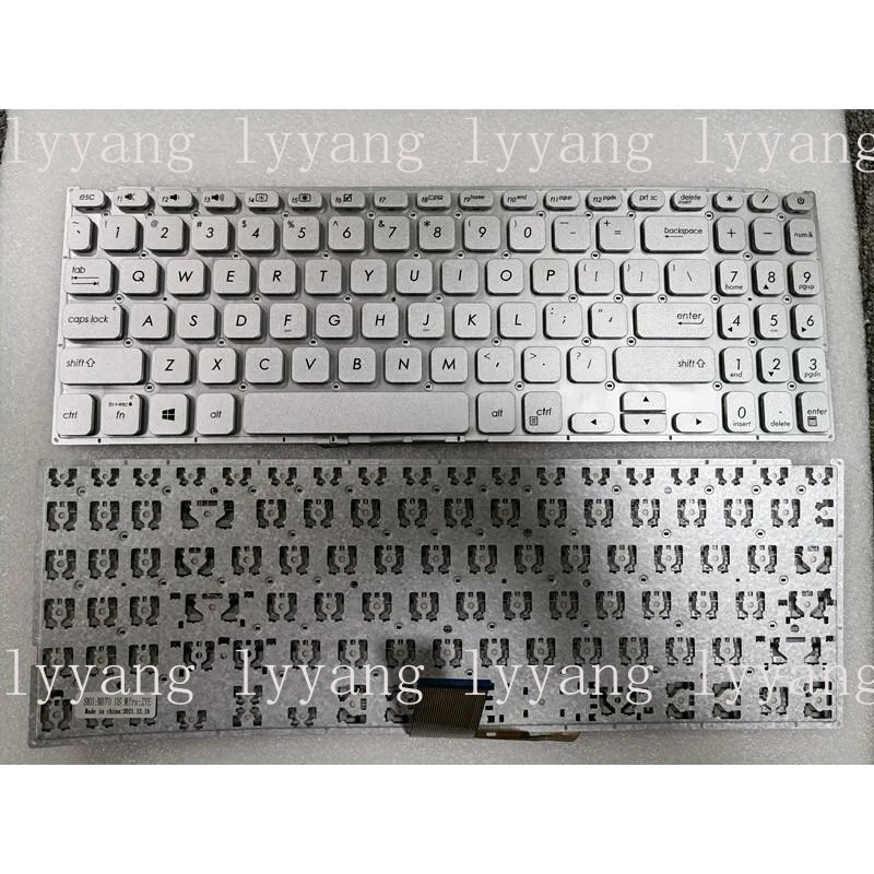 

f New Keyboard For Asus Vivobook X512 X512FA X512DA X512U X512UA X512UB US Silver