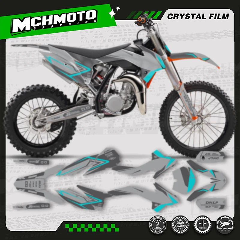 

MCHMFG мотоциклетная графика фоновая наклейка наборы наклеек для KTM SX85 SX 85 2013-2017 номер имя на заказ