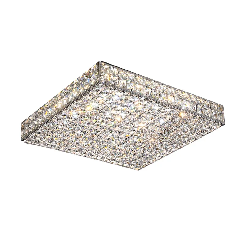 Modern Luxury K9 Crystal Led Ceiling Lamp Living Dining Room Bedroom Crystal Ceiling Chandelier Home Interior Lighting Fixtures