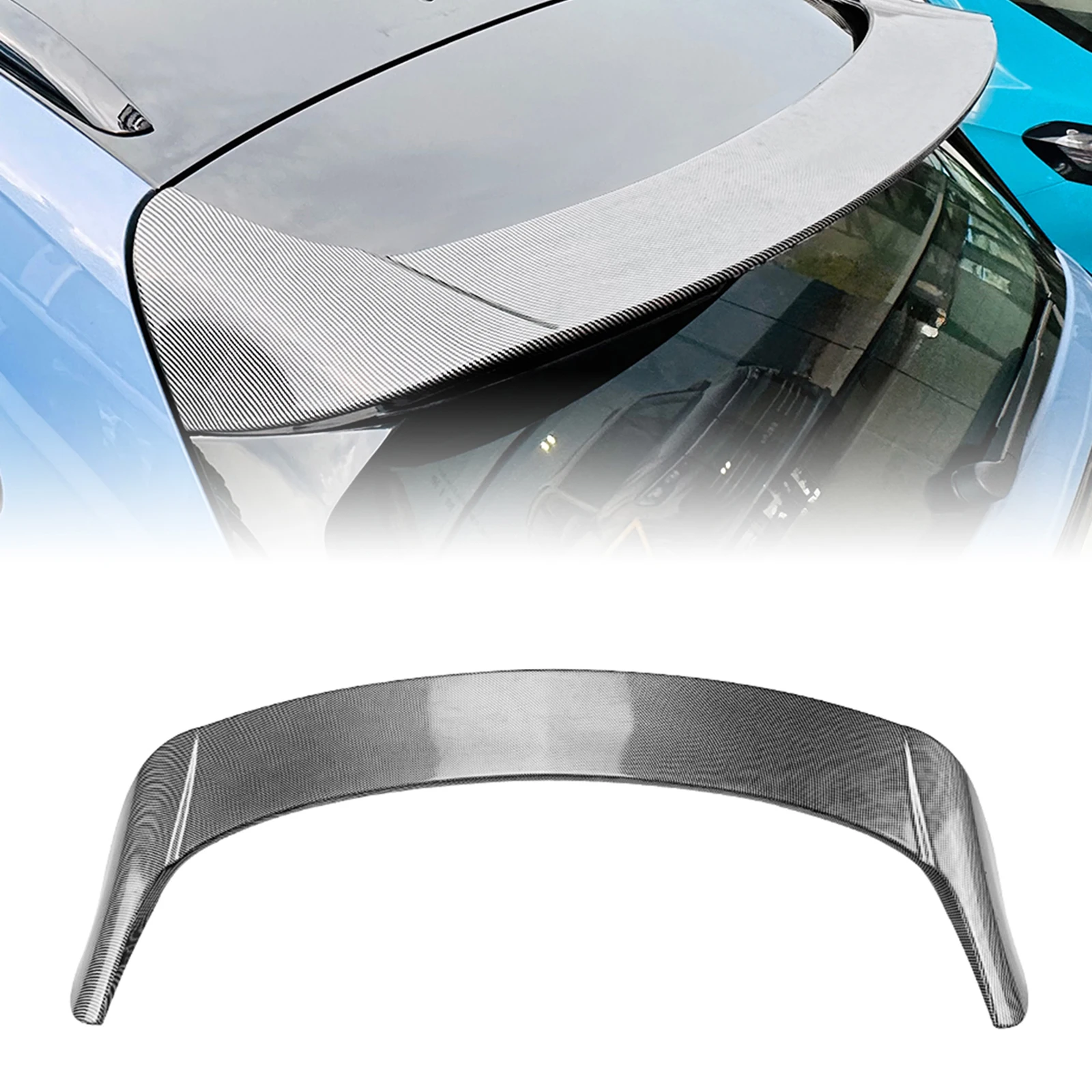 Rear Trunk Roof Spoiler Wing Tail Gate Tailgate Upper Splitter Lip For Volkswagen VW Tiguan MK3 Rline 2024-2025 Standard Version