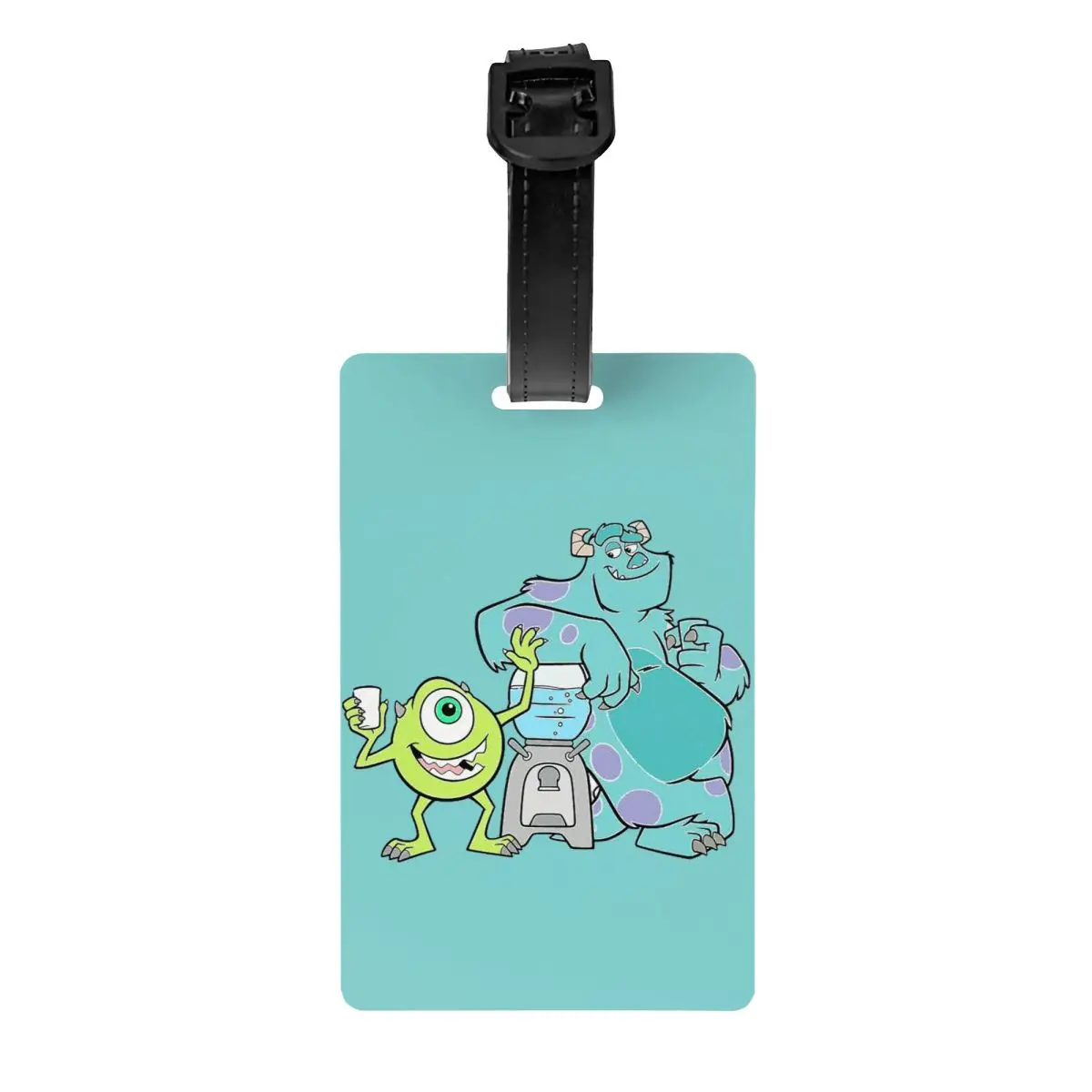 

Пользовательские багажные бирки в стиле аниме «Университет монстров» для чемоданов, конфиденциальная обложка, имя, удостоверение личности