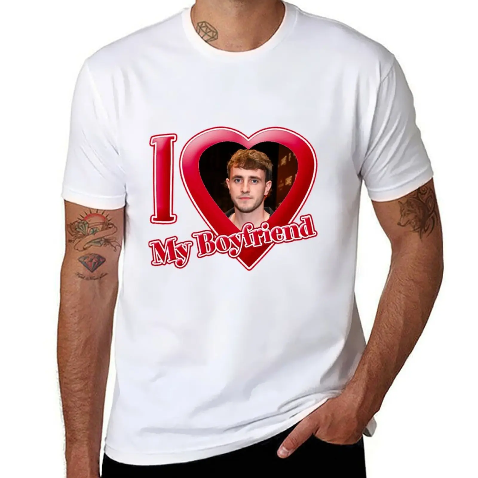 

I Love My Boyfriend Paul Mescal T-Shirt t shirts designer man graphic t shirt T-Shirt