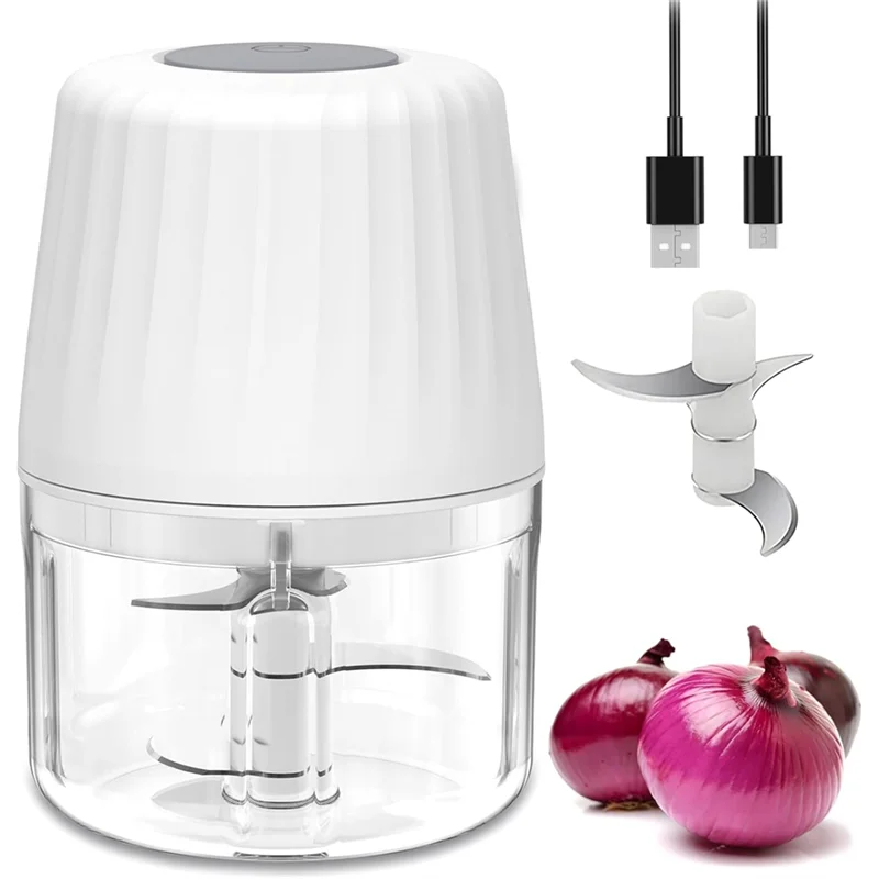 

INLIG-USB-C Rechargeable Mini Garlic Chopper, 250Ml Cordless Small Food Processor 1 Cup,Battery Electric Wireless
