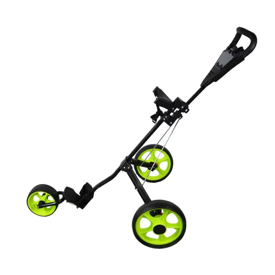 Golf cart Lightweight 3-wheel foldable golf club push-pull trolley Electric golf cart