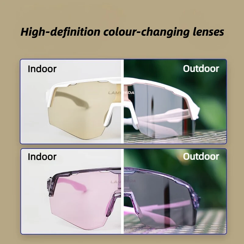 Lameda Cycling Glasses Summer Sport Glasses,clear Colour-changing Lenses for Day and Night