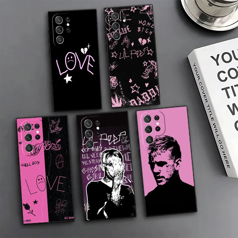 Lil Peep Hellboy Love Phone Case For Samsung Galaxy S24 S25 S26 Ultra S23 Plus S22 S21 FE S20 + Edge Pattern Customized Cover