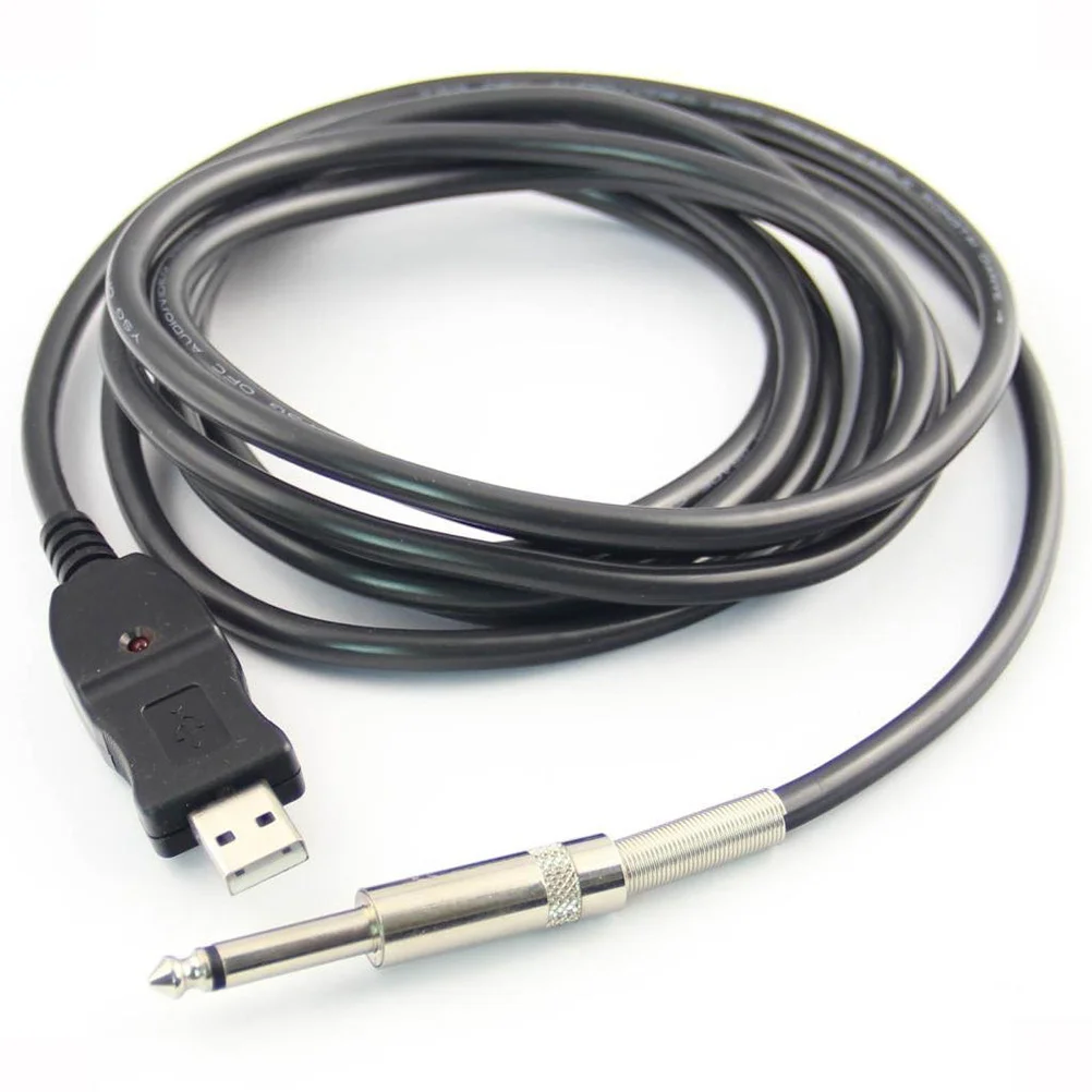 

USB cable Guitar USB link cable PC recording guitar cable Bass to USB link cable Guitar USB link adapter