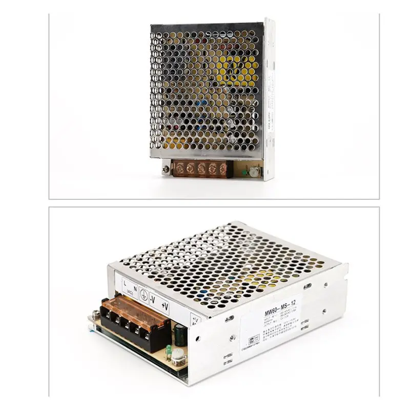 [NEWA08R】 DC Regulated Output 12V 5A 60W Switching Power Supply Module- High Power For LED Strips& DIY Projects With Safety Prot