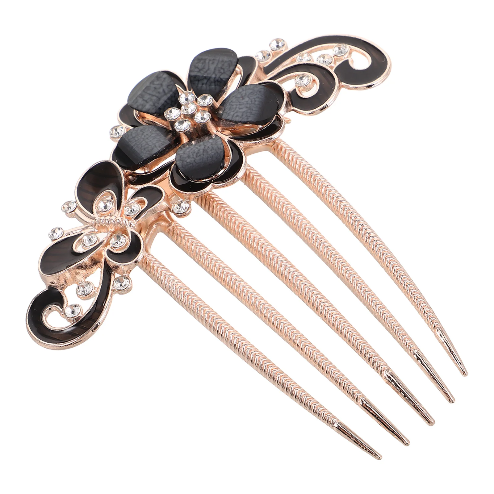 

Rhinestone Hair Comb Crystal Flower Side Clip For Women Vintage Hairpin Barrettes Decorative Wedding Party Bride Updo Hair