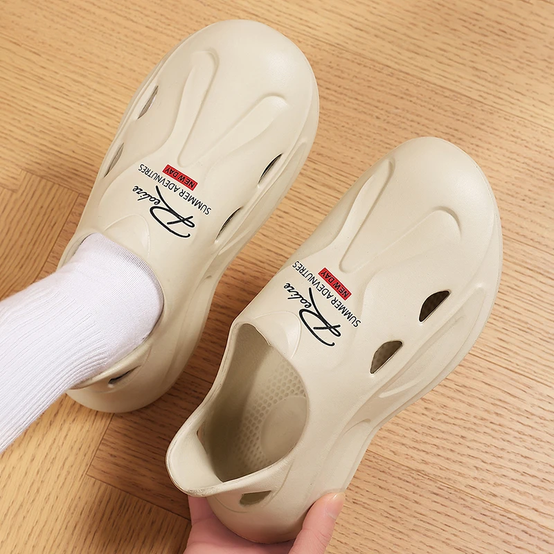 أحذية رجالية صيف 2025 جديدة غير قابلة للانزلاق ومضادة للرائحة أحذية الشاطئ الخارجية قابلة للتنفس صنادل للرجال #5