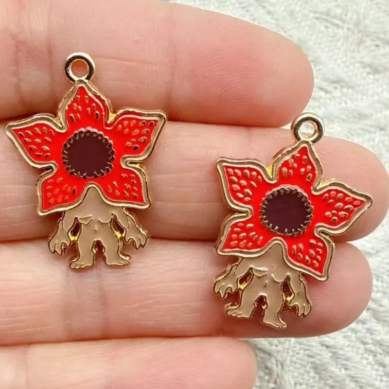 10/20/30Pcs Anime DIY Keychain Metal Handmade for Making Alloy Key Chain Cute Keyring Gift for Fans