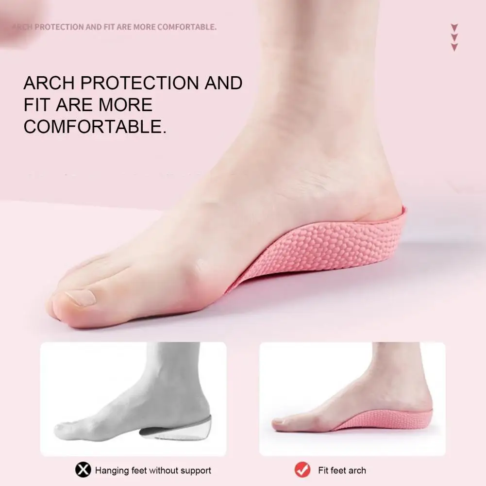 2 Pairs Booster Insole Orthopedic Height Insoles Arch Support Heightening Insoles Inserts for Women Men