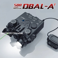 Tactical DBAL-A2 Laser Flashlight Indicator Red Green Dot/White LED Weapon Light Fit 20MM Rail Airsoft Outdoor Hunting