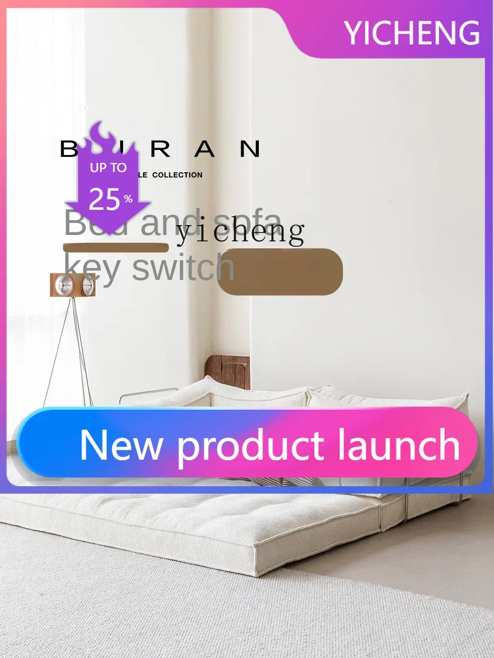 

LYY Antique Module Foldable Removable and Washable Fabric Living Room Three-Seat Sofa Corduroy Sofa Bed