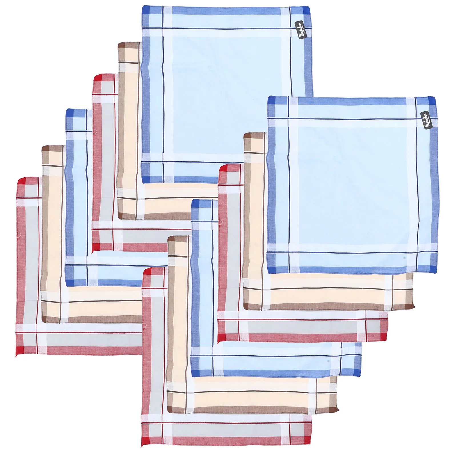 12 шт., мужской хлопковый носовой платок, мягкое впитывающее квадратное полотенце, легкое портативное для путешествий на открытом воздухе, идеальный подарок для него