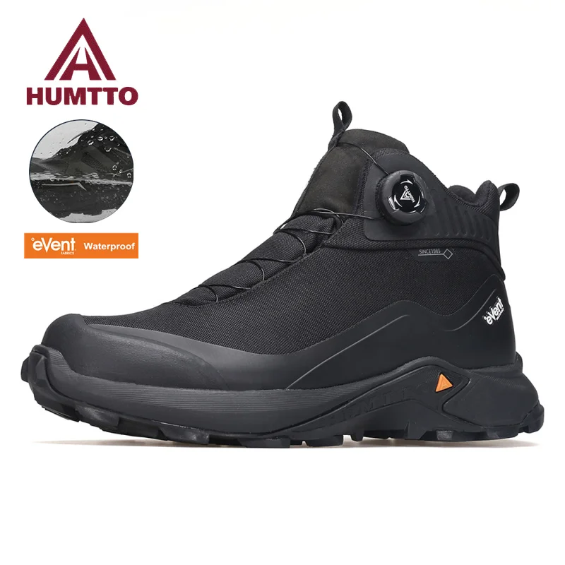 HUMTTO Ankle Boots Waterproof Platform Work Boots for Women Winter Black Women\'s Sneakers Luxury Designer Tactical Safety Shoes