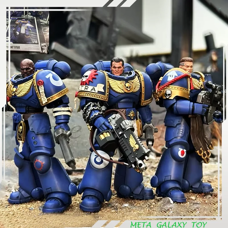 

In Stock Original JOYTOY Uitramarines Figure Sergeant Gadriel Brother Chairon Action Figure Warhammer 40k Custom Model Toys Gift