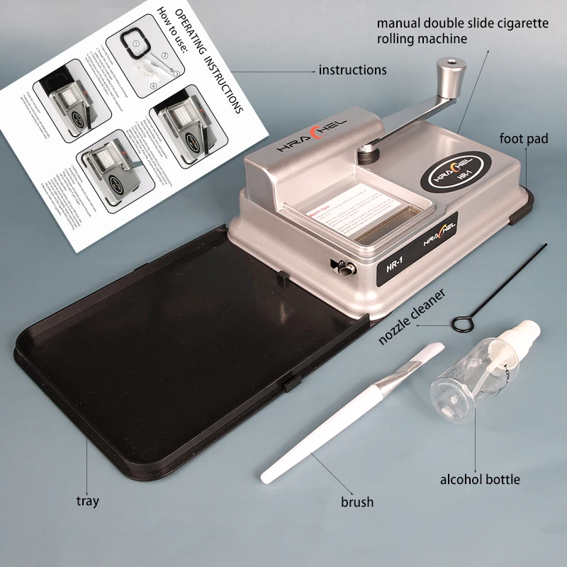 New Manual Double Slide Cigarette Rolling Machine DIY Roller Injector Maker Smoking Accessories Smoking Tool