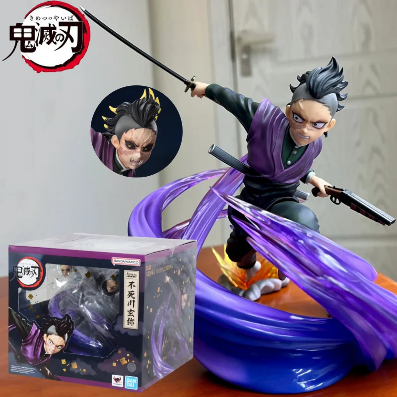 Original Bandai Warrior Zero Demon Killer Undead Chuan Xuanmi Genya Shinagawa Character Anime Figure Model Toy Birthday Gifts