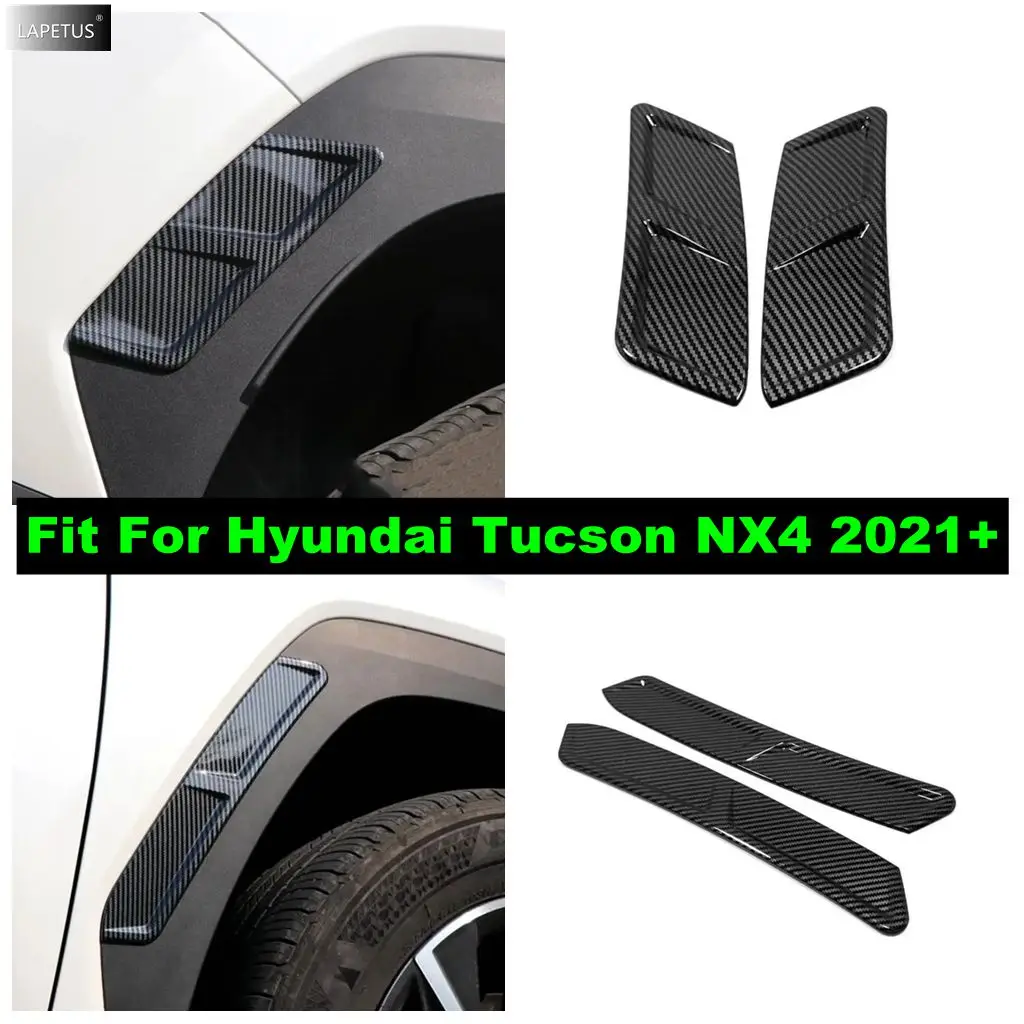 

Auto Accessories Front Rear Wheel Eyebrow / Body Air Vent Flow Shape Garnish Panel Cover Trim For Hyundai Tucson NX4 2021 - 2023