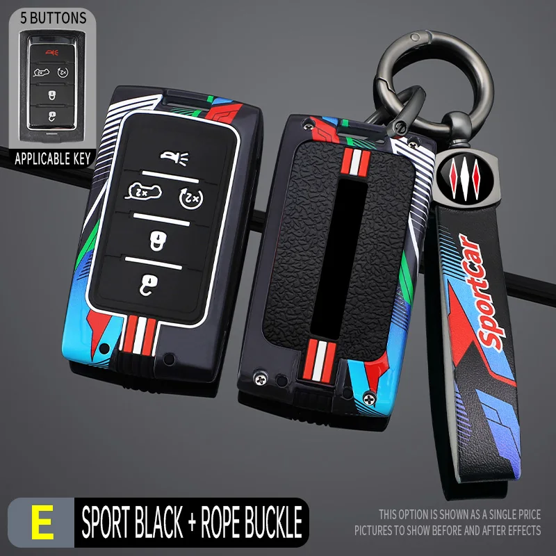 

Металлический чехол для ключей от автомобиля в гоночном стиле с 3 4 5 6 бутылками для Jeep Wagoneer 2021-2022 для Grand Cherokee L 2020 2021 2022