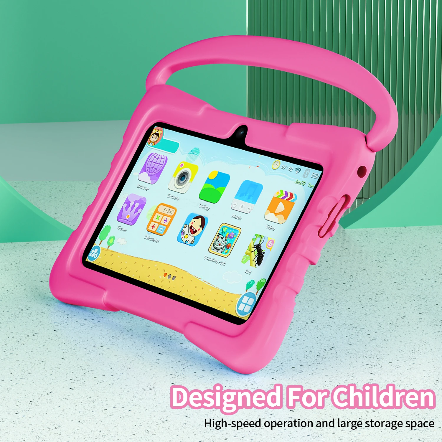 Nuovo 5G WiFi 7 pollici Tablet per bambini Android 13 Quad Core 4GB RAM 64GB ROM 4000mAh Bluetooth Regalo per bambini Software per bambini Tablet Pc